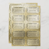 Raffle Tickets Golden (Front/Back)