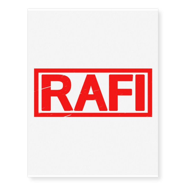 Rafi Stamp Temporary Tattoos (Front)