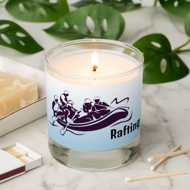 Rafting Design Scented Candle