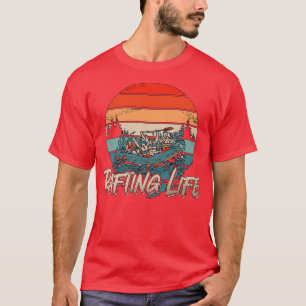 Rafting Life Retro Kayak Paddling Canoe Paddle  T-Shirt