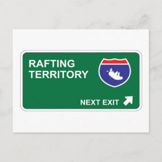 Rafting Next Exit Postcard
