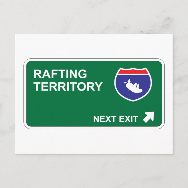 Rafting Next Exit Postcard (Front)