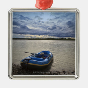 Rafting on Talkeetna River, Alaska Metal Ornament