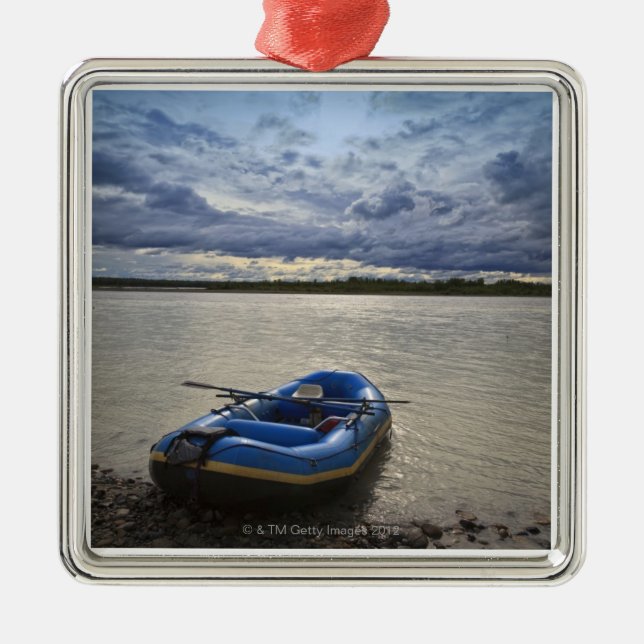 Rafting on Talkeetna River, Alaska Metal Ornament (Front)