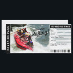 Rafting River Trip Gift Certificate Boarding Pass<br><div class="desc">Instantly personalize your surprise rafting trip boarding pass gift tickets today! Simply click "Personalize" to personalize the ticket with your info. Celebrate a special occasion by typing a special note in the note box on the ticket. Each ticket comes printed on thick, sturdy, quality card stock and a white envelope....</div>