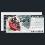 Rafting River Trip Gift Certificate Boarding Pass<br><div class="desc">Instantly personalize your surprise rafting trip boarding pass gift tickets today! Simply click "Personalize" to personalize the ticket with your info. Celebrate a special occasion by typing a special note in the note box on the ticket. Each ticket comes printed on thick, sturdy, quality card stock and a white envelope....</div>