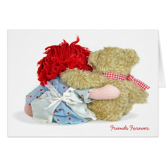 Rag Doll and Teddy Bear Cards (Front Horizontal)