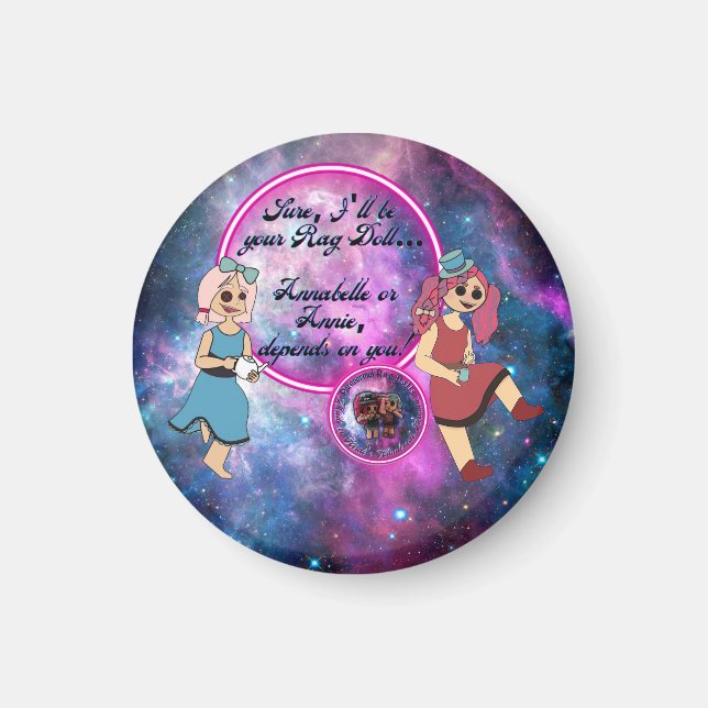 Rag doll, Annabelle or Annie Magnet (Front)