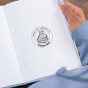 Rag Doll Cat, Book From the Library Of Rubber Stamp