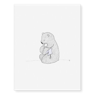 RAG DOLL TEDDY TEMPORARY TATTOOS