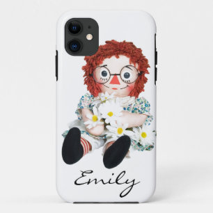 Rag Doll with daisies iPhone 11 Case
