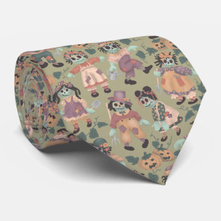 Rag Doll Zombies Halloween 2 Neck Tie