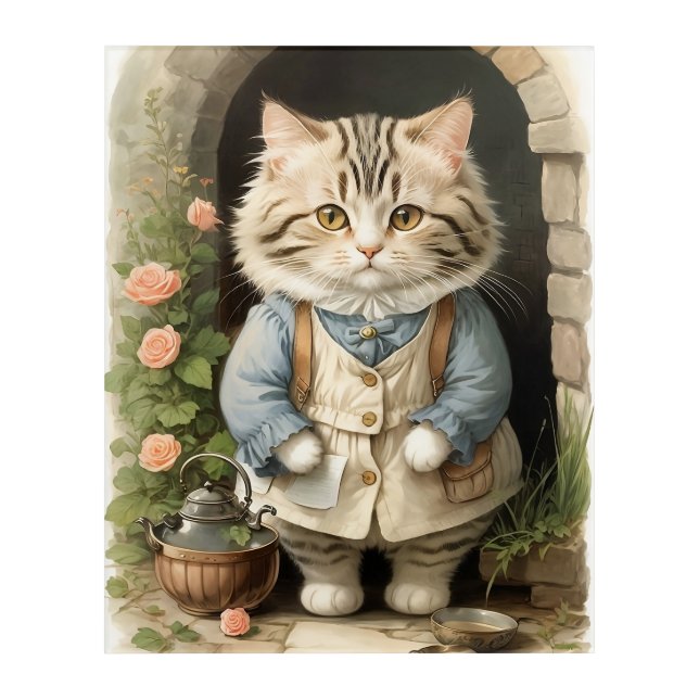 Ragamuffin Cat Acrylic Print (Front)
