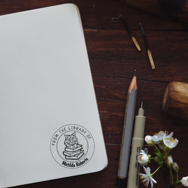 Ragamuffin Cat, Book From the Library Of   Rubber Stamp (Creator Uploaded)