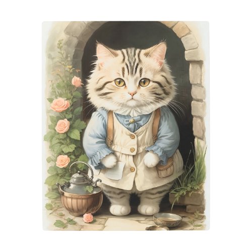 Ragamuffin Cat Metal Print