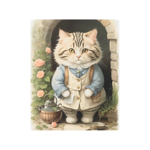 Ragamuffin Cat Metal Print