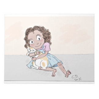 ragamuffins with background Tails&Tots Notepad