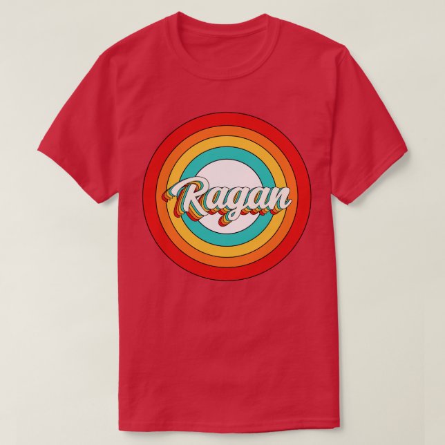 Ragan Name Shirt Vintage Ragan Circle (Design Front)