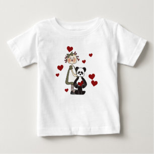 Ragdoll and Panda Valentines Baby T-Shirt