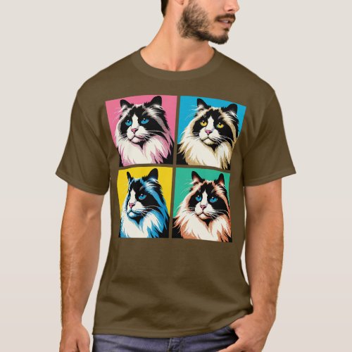 Ragdoll Art Cat Lover Gift 1 T_Shirt