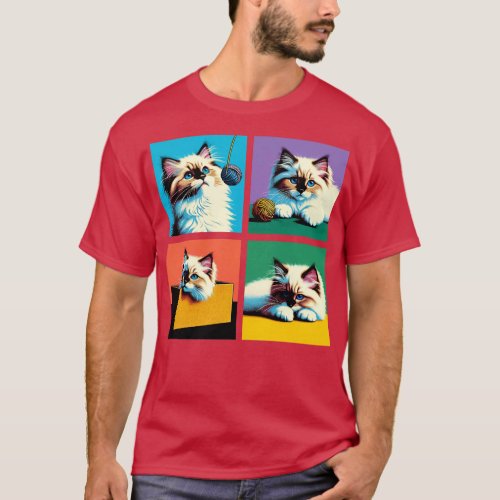 Ragdoll Art Cute Kitties 1 T_Shirt