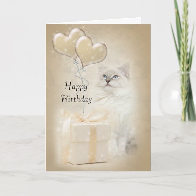 Ragdoll Birthday Card (Front)