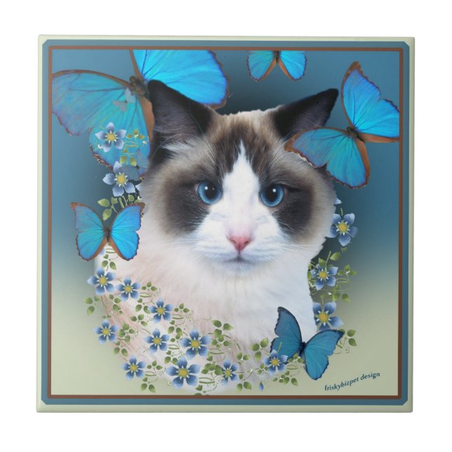 Ragdoll Blue Eyes Tiles (Front)