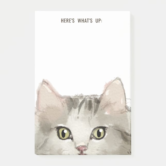 Ragdoll Cat | Any Text | Here's What's Up  Post-it Notes (Front)