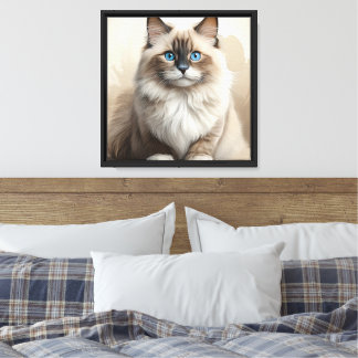 Ragdoll cat canvas print
