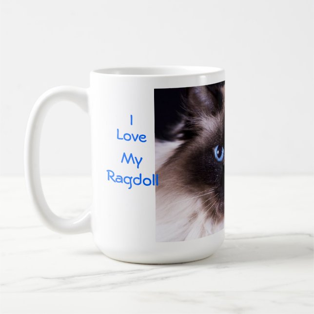 Ragdoll Cat Coffee Mug (Left)