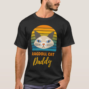 Ragdoll Cat Daddy Vintage Sunset Cat Daddy Cat T-Shirt