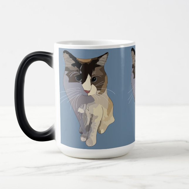 Ragdoll cat, Dusty Blue Color Morph Mug (Left)