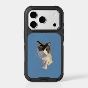 Ragdoll cat, Dusty Blue iPhone 17 Pro Case