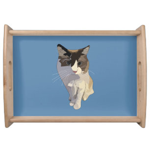 Ragdoll cat, Dusty Blue Serving Tray
