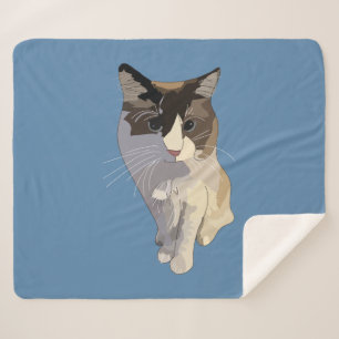 Ragdoll cat, Dusty Blue Sherpa Blanket