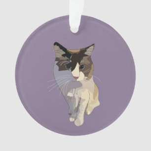 Ragdoll cat, Dusty Purple Ornament