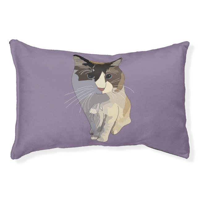 Ragdoll cat, Dusty Purple Pet Bed (Front)