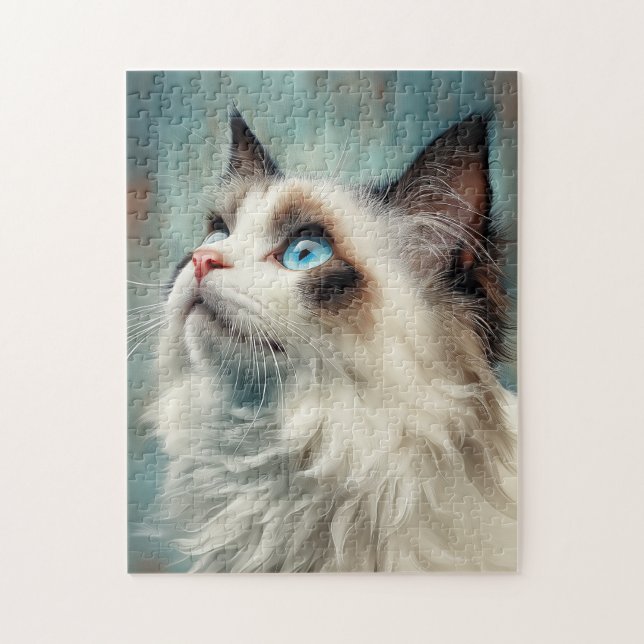 Ragdoll cat jigsaw puzzle (Vertical)