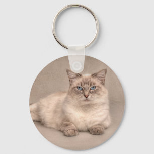 Ragdoll Cat Keychain