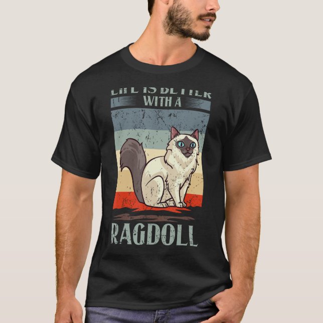 Ragdoll Cat Kitten Owner Lover T-Shirt (Front)