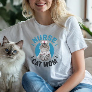 Ragdoll Cat "Nurse Cat Mom" T-Shirt