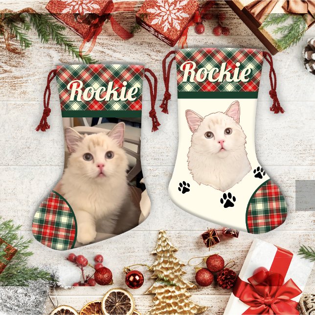 Ragdoll Cat Personalized Small Christmas Stocking (Creator Uploaded)