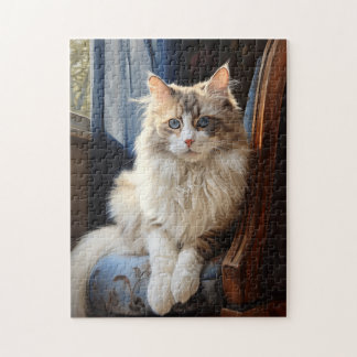 Ragdoll cat portrait jigsaw puzzle