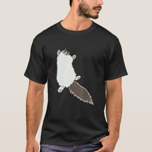 Ragdoll Cat Sploot Stretch T-Shirt