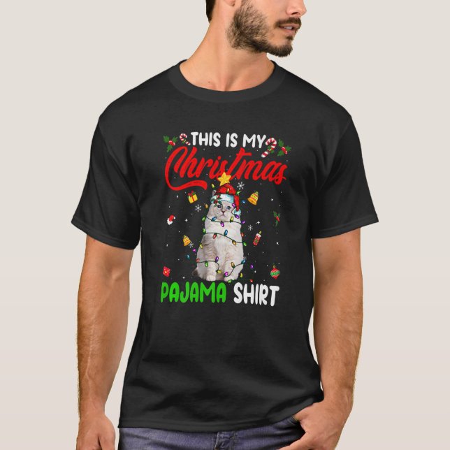 Ragdoll Cat  This Is My Christmas Pajama  Xmas T-Shirt (Front)