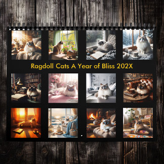Ragdoll Cats A Year of Bliss 2025 Calendar