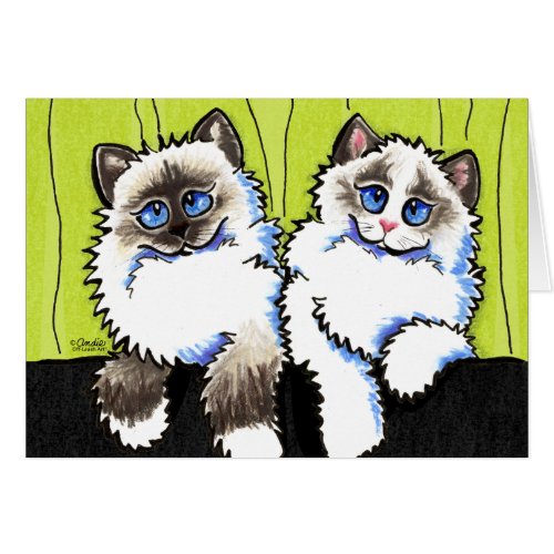 Ragdoll Cats Pair of Dolls Off_Leash Art