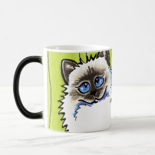 Ragdoll Cats Pair of Dolls Off-Leash Art™ Color Morph Mug