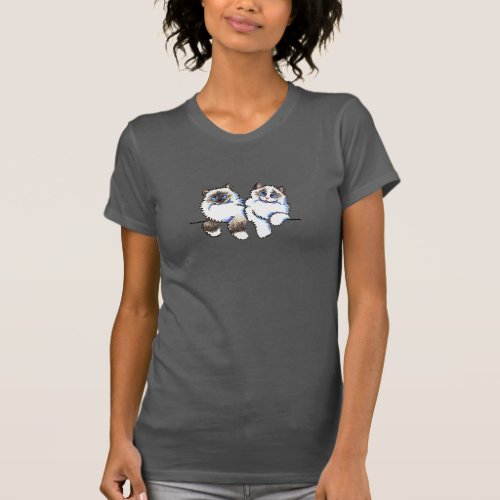 Ragdoll Cats Pair of Dolls Off_Leash Art T_Shirt