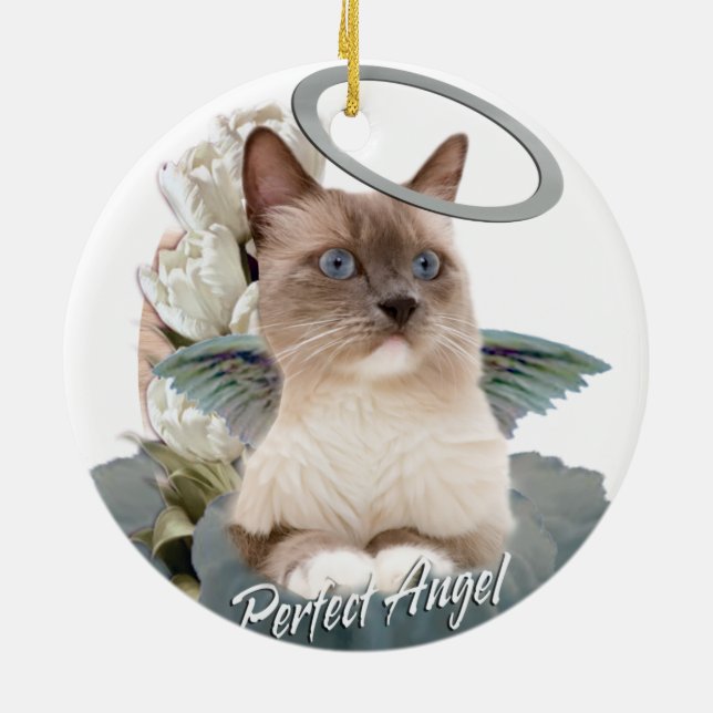 Ragdoll Christmas Ornament (Back)